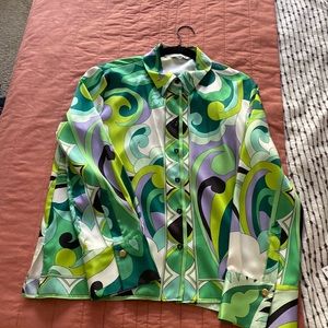 Zara Retro satin shirt